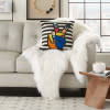 nourison natural leather hide s3219 multicolor pillow