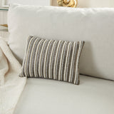 nourison luminescence z2014 pewter pillow