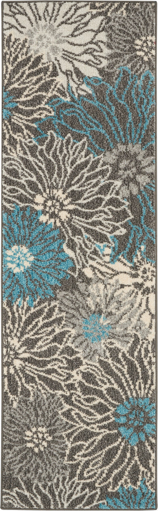 nourison passion psn17 charcoal blue rug