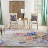 nourison prismatic prs20 grey lilac multi rug