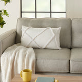 nourison life styles sh018 white pillow