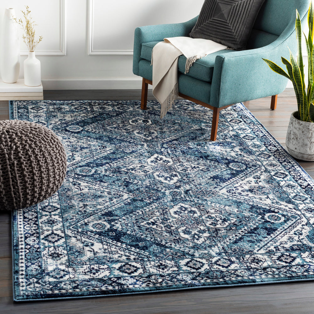 Surya Closeout Wanderlust WNL-2313 Aqua Rug
