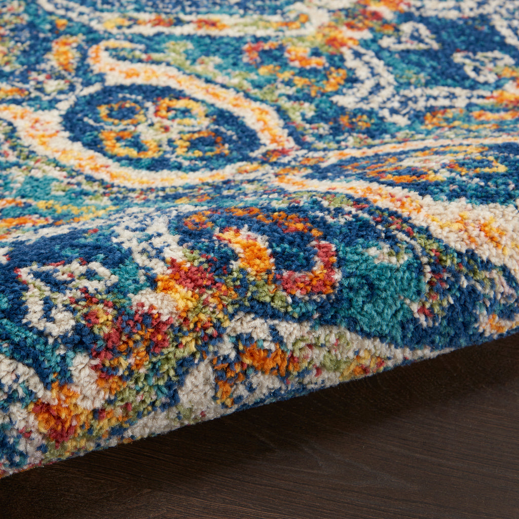 nourison allur alr05 blue multicolor rug