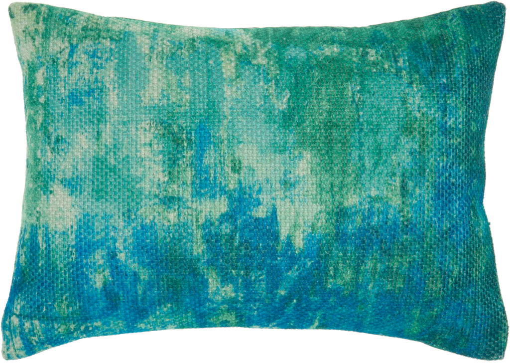 nourison outdoor as130 blue pillow