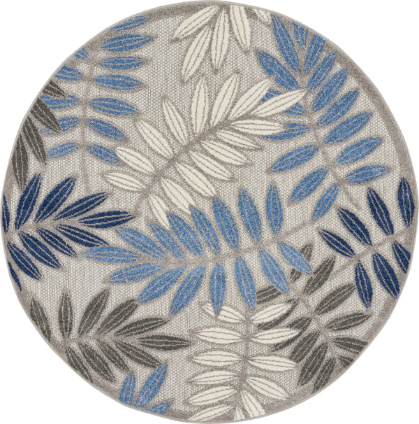 nourison aloha alh18 grey blue rug