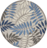 nourison aloha alh18 grey blue rug