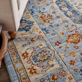 nourison majestic mst03 light blue rug