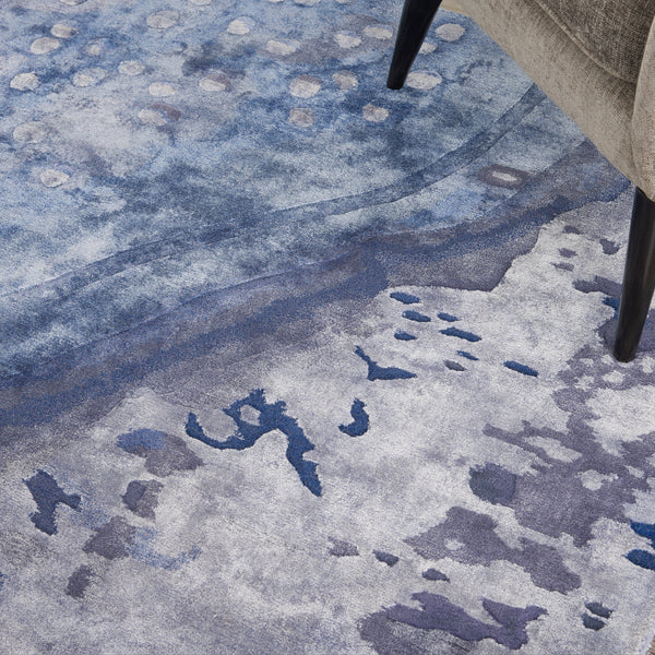nourison prismatic prs05 blue rug