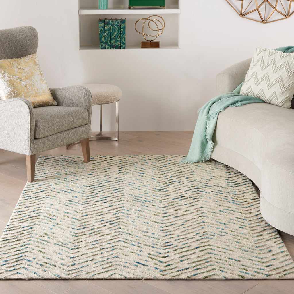 nourison colorado clr02 ivory green rug