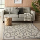 nourison cozumel czm04 cream grey rug