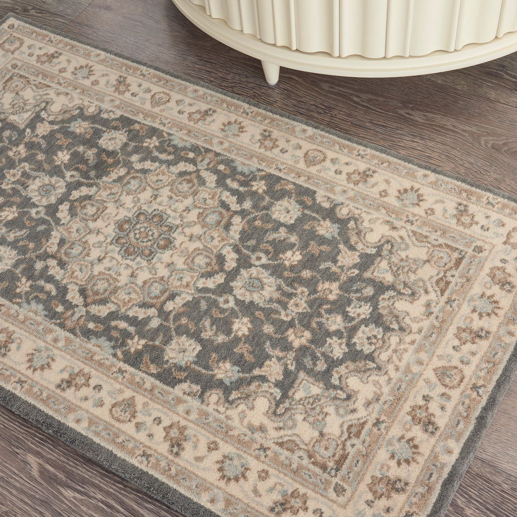 nourison living treasures li15 grey ivory rug