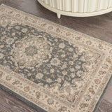 nourison living treasures li15 grey ivory rug