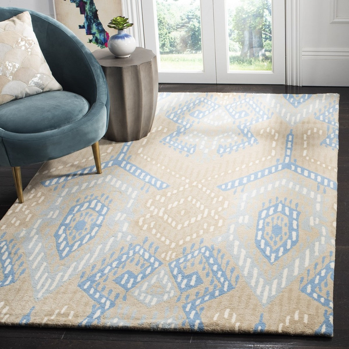 safavieh clearance wyndham wyd373b beige blue rug