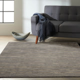 nourison halo hal01 charcoal rug