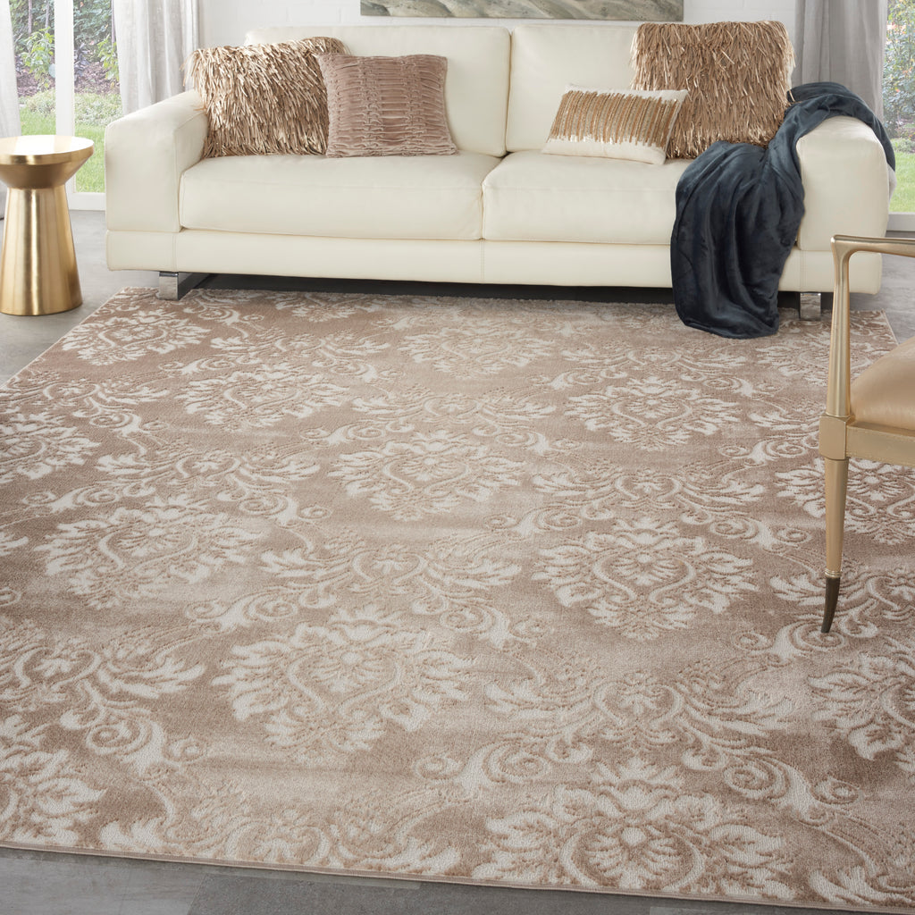 nourison elation etn03 ivory mocha rug