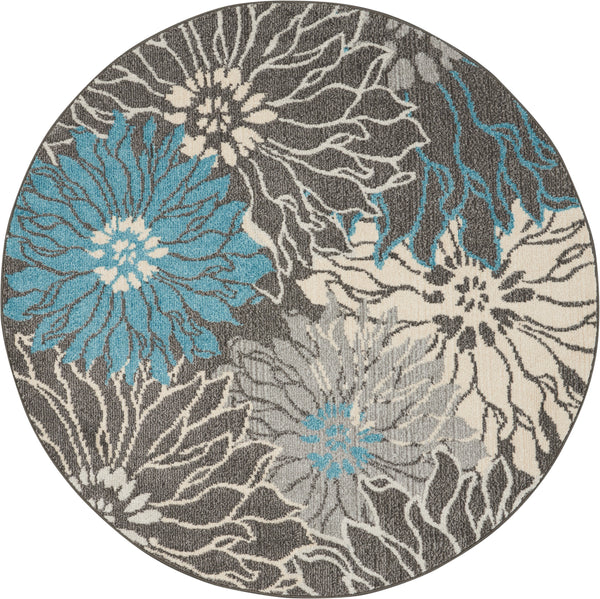 nourison passion psn17 charcoal blue rug