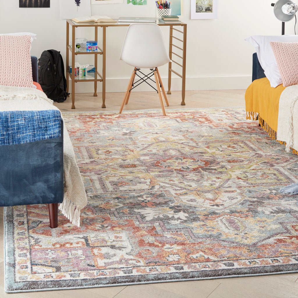 nourison soraya sor04 blue multicolor rug