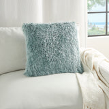 nourison shag tl004 celadon pillow