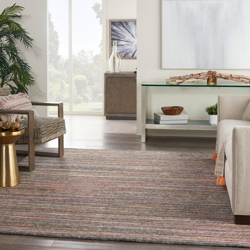 nourison plateau pae01 grey flame rug