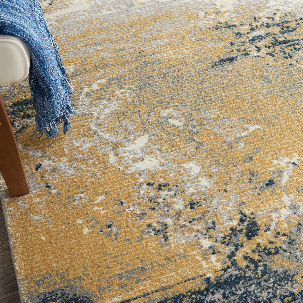 nourison twilight twi22 navy gold rug