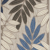 nourison aloha alh18 grey blue rug