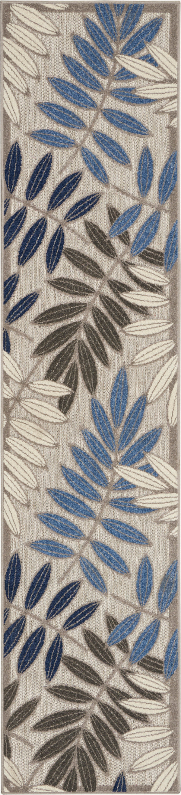 nourison aloha alh18 grey blue rug