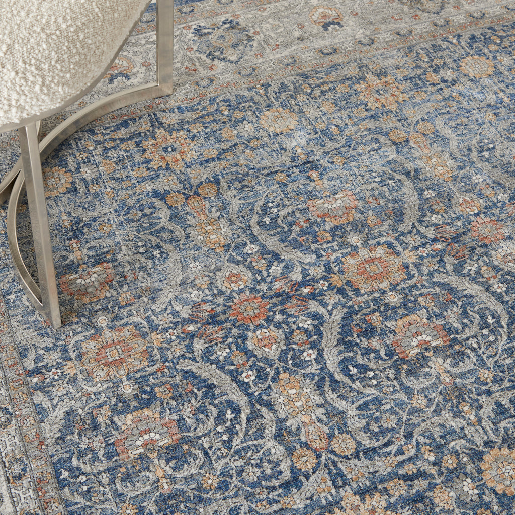 nourison silken allure stn08 light blue rug