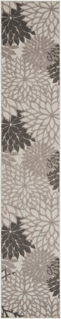 nourison aloha alh05 silver grey rug