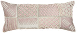 nourison natural leather hide s2432 rose pillow