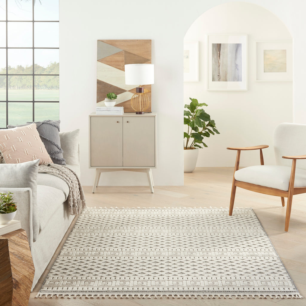 nourison paxton pax05 ivory grey rug