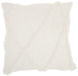 nourison life styles sh018 white pillow