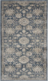 nourison quarry qua06 blue beige rug