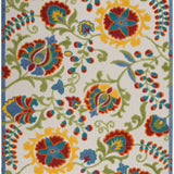 nourison aloha alh17 ivory multi rug