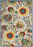 nourison aloha alh17 ivory multi rug