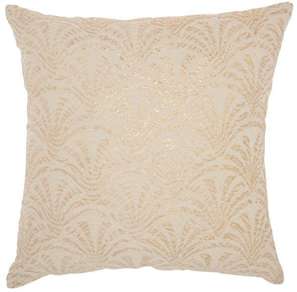nourison life styles st131 ivory gold pillow
