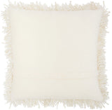 nourison shag tl050 cream pillow