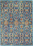 nourison allur alr05 blue multicolor rug