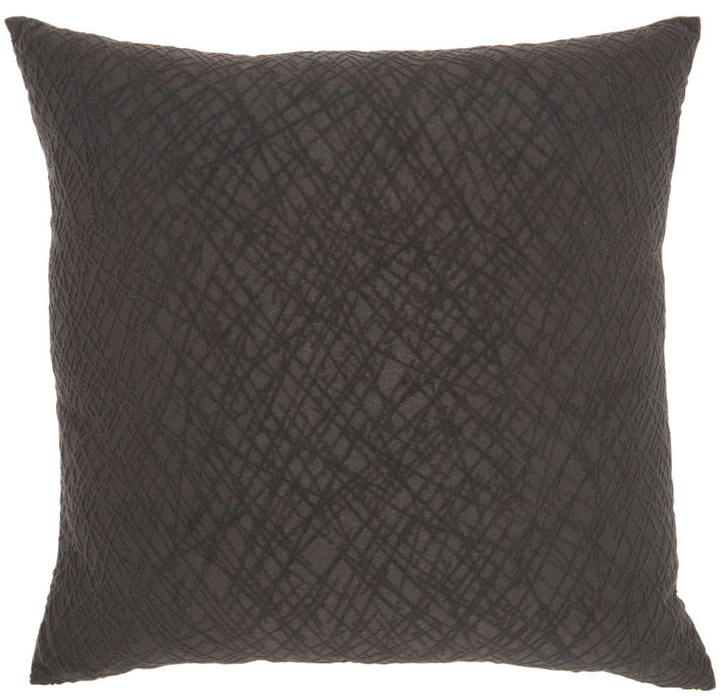 nourison life styles et347 charcoal pillow