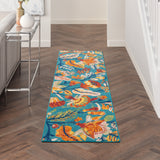 nourison allur alr09 turquoise multicolor rug