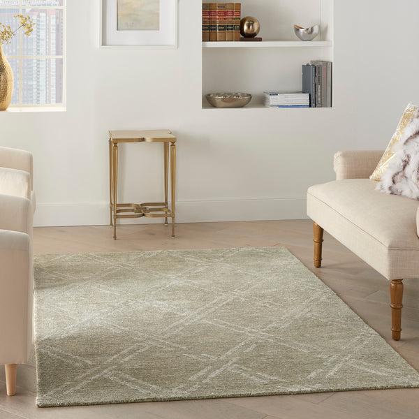 nourison venosa vsn01 green ivory rug
