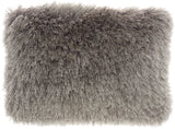 nourison shag tl004 charcoal pillow