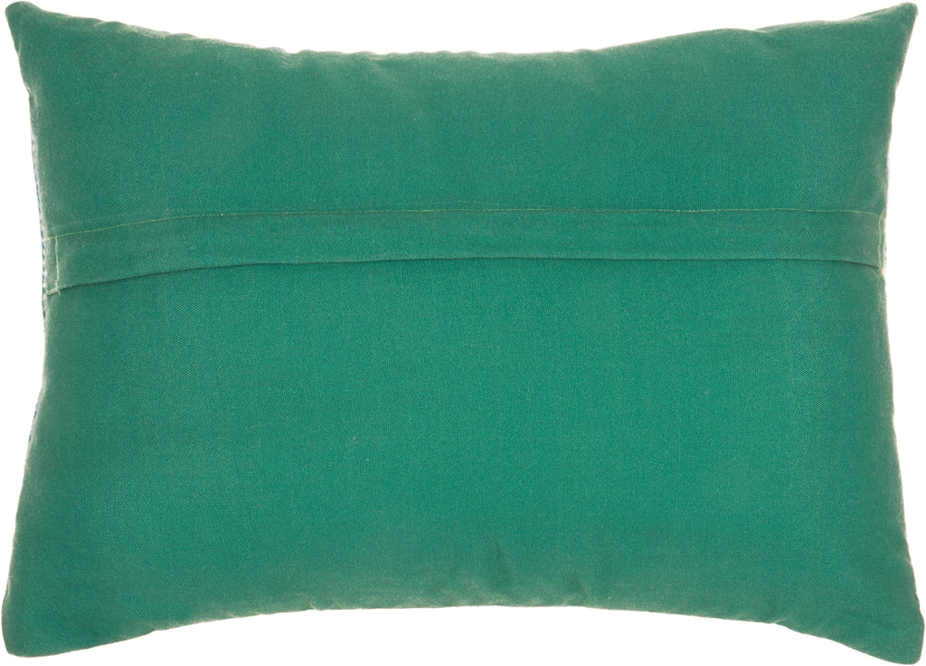 nourison outdoor as130 blue pillow