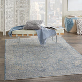nourison lustrous weave luw02 blue ivory rug