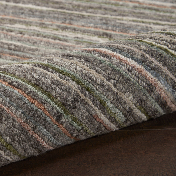 nourison plateau pae01 grey green rug
