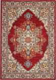 nourison majestic mst05 red rug