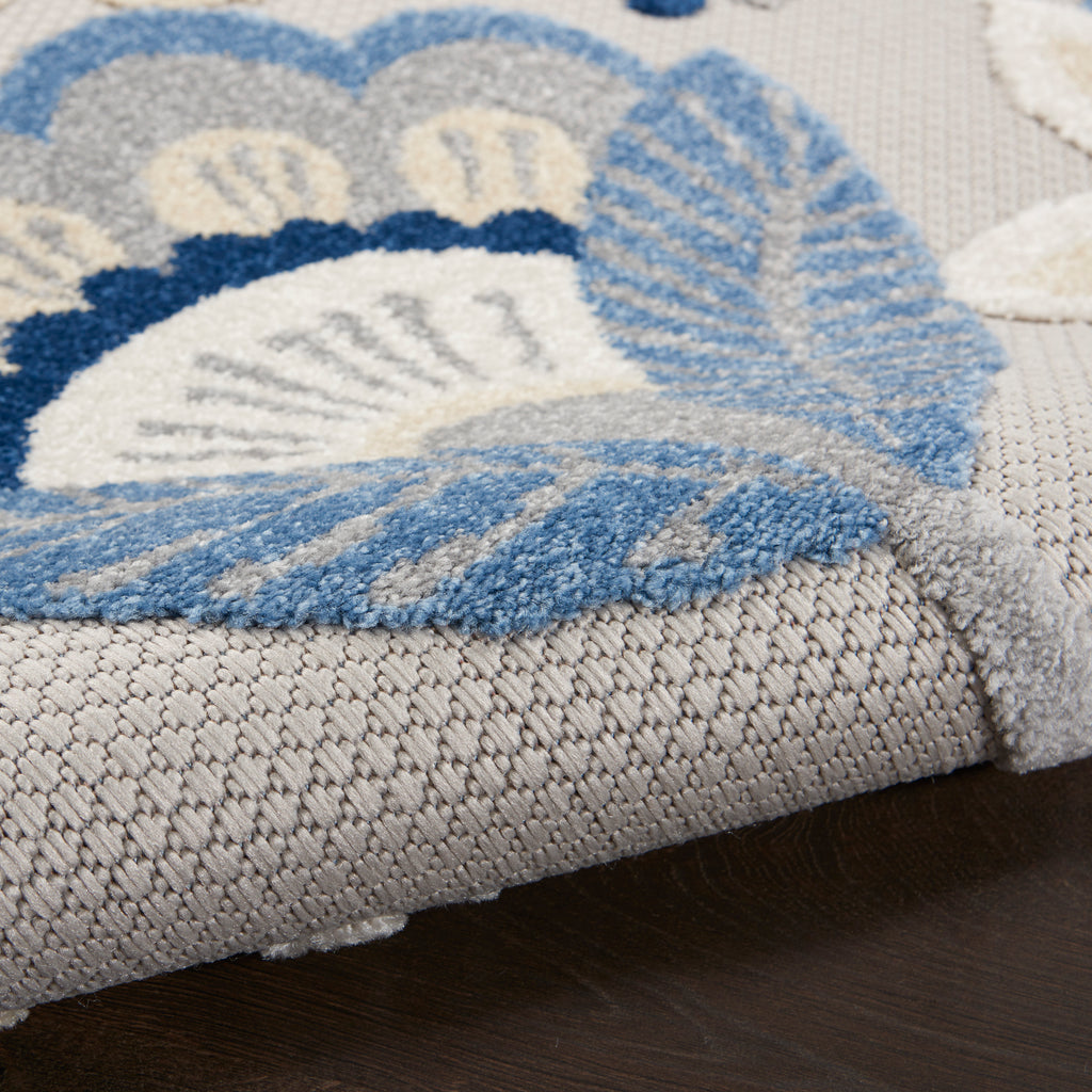 nourison aloha alh25 blue grey rug