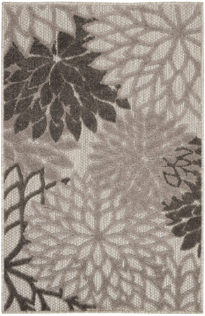 nourison aloha alh05 silver grey rug