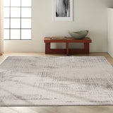 nourison rush ck953 ivory beige rug