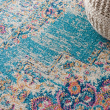 nourison passion psn03 light blue rug