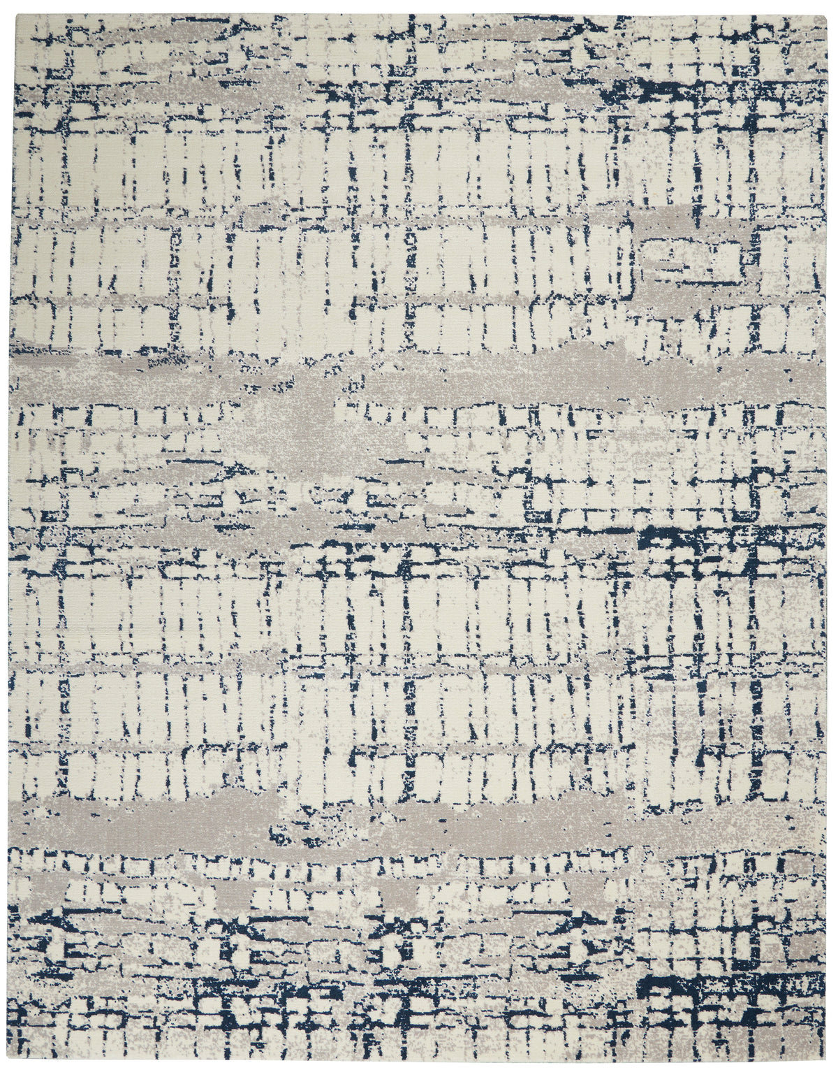 nourison twilight twi10 ivory navy rug